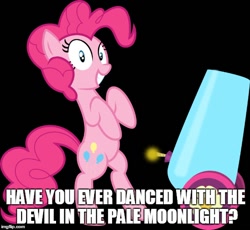 Size: 544x500 | Tagged: safe, pinkie pie, earth pony, pony, batman (1989), party cannon, pinkie joker, the joker