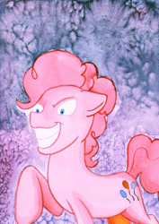 Size: 753x1061 | Tagged: safe, artist:ruirik, pinkie pie, earth pony, pony, solo, traditional art, watercolor painting