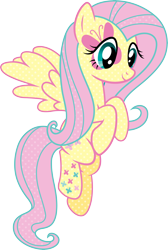 Size: 5500x8182 | Tagged: safe, artist:sugar-loop, fluttershy, pegasus, pony, absurd resolution, cutie mark magic, flying, simple background, smiling, solo, transparent background, vector