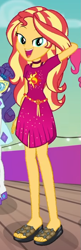 Size: 297x917 | Tagged: safe, screencap, sunset shimmer, better together, equestria girls, i'm on a yacht, cropped, feet, female, geode of empathy, legs, magical geodes, sandals