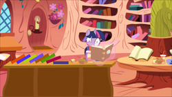 Size: 1000x563 | Tagged: artist needed, source needed, safe, princess celestia, princess luna, twilight sparkle, alicorn, pony, book, burger, food, french fries, hay burger, hay fries, library, tipping