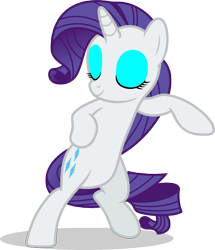 Size: 7000x8144 | Tagged: safe, artist:luckreza8, rarity, pony, unicorn, absurd resolution, bipedal, dancing, eyes closed, eyeshadow, female, fresh princess of friendship, makeup, mare, pose, simple background, sliding, smiling, solo, transparent background, vector