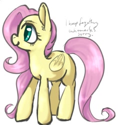 Size: 508x538 | Tagged: safe, artist:whale, fluttershy, pegasus, pony, female, mare, smiling, solo