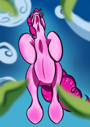 Size: 1080x1527 | Tagged: safe, artist:chrisgotjar, pinkie pie, earth pony, pony, female, jumping, mare, pink coat, pink mane, solo