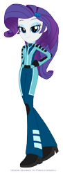 Size: 1230x3365 | Tagged: safe, artist:pyrus-leonidas, rarity, equestria girls, clothes, female, simple background, solo, spacesuit, transparent background, ultra galaxy mega monster battle