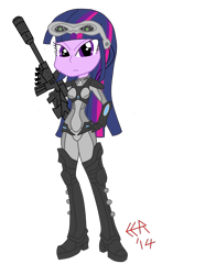 Size: 1432x1920 | Tagged: safe, artist:ekimelrico, derpibooru import, twilight sparkle, equestria girls, crossover, sarah kerrigan, solo, starcraft