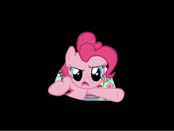 Size: 1024x768 | Tagged: safe, pinkie pie, earth pony, pony, female, fourth wall, mare, pink coat, pink mane, sugarcube corner, wallpaper