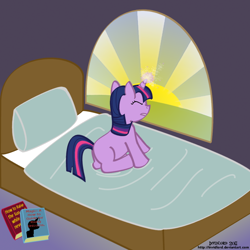 Size: 1000x1000 | Tagged: safe, artist:invidlord, derpibooru import, twilight sparkle, filly, solo, sun