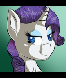 Size: 512x600 | Tagged: safe, artist:epiclunadragon, rarity, pony, unicorn, bust, female, mare, portrait, solo