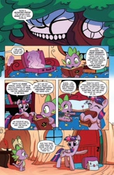 Size: 636x978 | Tagged: safe, derpibooru import, idw, spike, twilight sparkle, twilight sparkle (alicorn), alicorn, dragon, pony, spoiler:comic, spoiler:comicff4, comic, female, idw advertisement, male, mare, official comic, preview, speech bubble