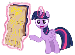 Size: 8144x6000 | Tagged: safe, artist:masem, derpibooru import, twilight sparkle, twilight sparkle (alicorn), alicorn, pony, testing testing 1-2-3, .svg available, absurd resolution, book, centerfold, drawing, exploitable meme, female, i am not that tall, magic, mare, meme, rainbow dash's centerfold, simple background, transparent background, vector