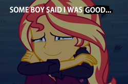 Size: 1136x744 | Tagged: safe, edit, edited edit, edited screencap, screencap, sunset shimmer, better together, equestria girls, sunset's backstage pass!, bronybait, crying, everything went better than expected, good end, happy, op is a swan, smiling, tears of joy, teary eyes