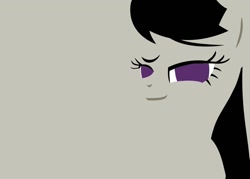 Size: 1400x1000 | Tagged: safe, artist:snipitychamp, octavia melody, earth pony, pony, bust, female, gray background, hooves, lineless, mare, minimalist, portrait, simple background, solo, wallpaper