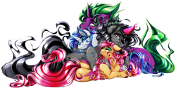 Size: 7000x3487 | Tagged: safe, alternate version, artist:dimidiummorsumbra, derpibooru import, edit, fluttershy, king sombra, rarity, spike, dragon, pegasus, pony, unicorn, absurd resolution, ear fluff, female, male, shipping, simple background, smiling, sombrashy, sparisombrashy, sparity, straight, stupid sexy sombra, stupid sexy spike, transparent background, unshorn fetlocks, vector