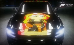 Size: 1024x622 | Tagged: safe, artist:pabrony83, sunset shimmer, better together, equestria girls, dodge charger, forza motorsport 6, geode of empathy, magical geodes