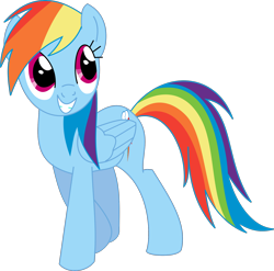 Size: 2000x1976 | Tagged: safe, artist:michaelsety, derpibooru import, rainbow dash, pegasus, pony, female, looking at something, mare, simple background, smiling, solo, transparent background, vector