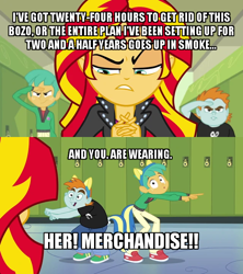 Size: 640x720 | Tagged: safe, artist:quigon777, edit, edited screencap, screencap, snails, snips, sunset shimmer, equestria girls, equestria girls (movie), caption, hades, hercules, image macro, text