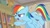 Size: 1920x1080 | Tagged: safe, derpibooru import, screencap, rainbow dash, pegasus, pony, daring doubt, bookshelf, ladder, solo