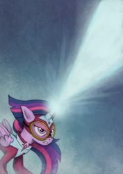 Size: 600x846 | Tagged: safe, artist:hewison, derpibooru import, masked matter-horn, twilight sparkle, twilight sparkle (alicorn), alicorn, pony, female, mare, power ponies, solo