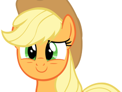 Size: 5000x3750 | Tagged: safe, artist:dashiesparkle, applejack, earth pony, pony, simple background, smiling, solo, transparent background, vector
