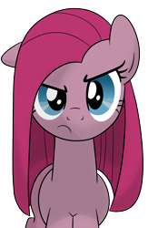 Size: 3375x5175 | Tagged: safe, artist:drawponies, pinkie pie, earth pony, pony, pinkamena diane pie, simple background, solo, transparent background, vector