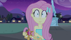 Size: 1920x1080 | Tagged: safe, screencap, fluttershy, equestria girls, big crown thingy, clothes, crown, do not want, dress, fall formal outfits, nope, solo