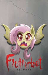 Size: 584x900 | Tagged: safe, artist:tonyfleecs, idw, fluttershy, bram stoker's dracula, cover, dracula, flutterbat, hot topic, movie poster, parody