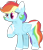 Size: 2112x2479 | Tagged: dead source, safe, artist:sh3llysh00, derpibooru import, rainbow dash, pegasus, pony, alternate design, alternate hairstyle, bandage, bandaid, chest fluff, female, mare, scar, scrapes, simple background, solo, transparent background, two toned wings