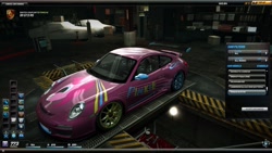 Size: 1600x900 | Tagged: safe, artist:admiralpopeye, pinkie pie, earth pony, pony, 3d, car, need for speed world, porsche, porsche 911, porsche 911 gt3 rs, solo