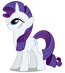 Size: 2681x3000 | Tagged: safe, artist:brony-works, rarity, pony, unicorn, female, high res, looking up, mare, open mouth, simple background, smiling, solo, transparent background, vector