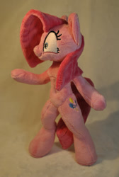 Size: 1280x1907 | Tagged: safe, artist:ketika, pinkie pie, anthro, anthro plushie, auction, bipedal, doll, for sale, irl, photo, pinkamena diane pie, plushie, solo, toy