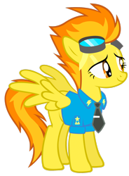 Size: 1280x1742 | Tagged: safe, artist:au-spitfire, derpibooru import, spitfire, clothes, necktie, uniform, wonderbolts dress uniform