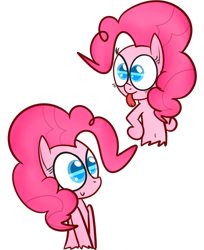 Size: 837x1024 | Tagged: safe, artist:mr-degration, pinkie pie, earth pony, pony, simple background, solo, tongue out, transparent background