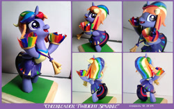 Size: 800x501 | Tagged: safe, artist:christadoodles, derpibooru import, twilight sparkle, twilight sparkle (alicorn), alicorn, pony, cheerleader, cheerleader sparkle, female, irl, mare, photo, sculpture, solo