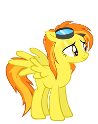 Size: 1591x2000 | Tagged: safe, artist:sierraex, derpibooru import, spitfire, pegasus, pony, female, goggles, loose hair, mare, simple background, solo, transparent background, vector