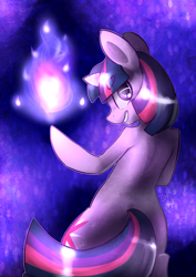 Size: 2480x3507 | Tagged: safe, artist:lizzyoli-ravioli, derpibooru import, twilight sparkle, magic, solo