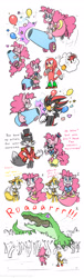 Size: 1100x3600 | Tagged: safe, artist:hoshinousagi, gummy, pinkie pie, alligator, anthro, chibi, crossover, cute, diapinkes, knuckles the echidna, miles "tails" prower, moustache, party cannon, shadow the hedgehog, sonic boom, sonic heroes, sonic the hedgehog (series), sonicified, t.w. barker