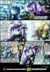 Size: 1200x1721 | Tagged: safe, artist:bonaxor, discord, princess celestia, princess luna, alicorn, pony, comic:corruption, comic, crying