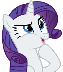 Size: 1828x2097 | Tagged: safe, artist:sketchmcreations, rarity, pony, unicorn, forever filly, compressed, open mouth, raised hoof, simple background, solo, transparent background, vector