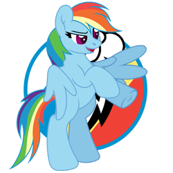 Size: 1800x1800 | Tagged: safe, artist:ponkus, derpibooru import, rainbow dash, pegasus, pony, simple background, solo, standing