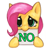 Size: 100x100 | Tagged: safe, artist:pohwaran, fluttershy, pegasus, pony, icon, no, picture for breezies, simple background, solo, transparent background