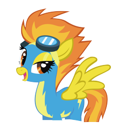 Size: 2292x2355 | Tagged: safe, artist:kna, derpibooru import, spitfire, high res, simple background, transparent background, vector, wonderbolts