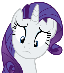 Size: 3244x3663 | Tagged: safe, artist:sketchmcreations, rarity, pony, unicorn, forever filly, concerned, frown, simple background, solo, transparent background, vector