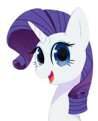 Size: 1663x2059 | Tagged: safe, artist:php54, rarity, pony, unicorn, bust, happy, simple background, smiling, solo, transparent background