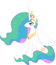 Size: 1957x2257 | Tagged: safe, artist:zidanemina, princess celestia, alicorn, pony, no second prances, barehoof, bored, celestia is not amused, female, mare, simple background, sitting, solo, transparent background, unamused, vector