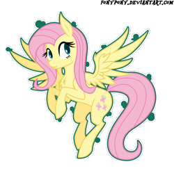 Size: 1960x1927 | Tagged: safe, artist:fonypony, artist:stepandy, color edit, fluttershy, pegasus, pony, flying, looking away, looking sideways, simple background, solo, spread wings, transparent background, wings