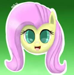 Size: 1200x1212 | Tagged: safe, artist:sonikku001, fluttershy, pegasus, pony, female, mare, pink mane, solo, yellow coat