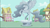 Size: 1920x1080 | Tagged: safe, screencap, princess celestia, alicorn, pony, a friend in deed, ponyville, solo, statue