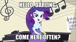 Size: 600x337 | Tagged: safe, edit, edited screencap, screencap, rarity, equestria girls, friendship games, image macro, meme, solo