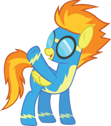 Size: 900x1022 | Tagged: safe, artist:fureox, derpibooru import, spitfire, solo, wonderbolts uniform